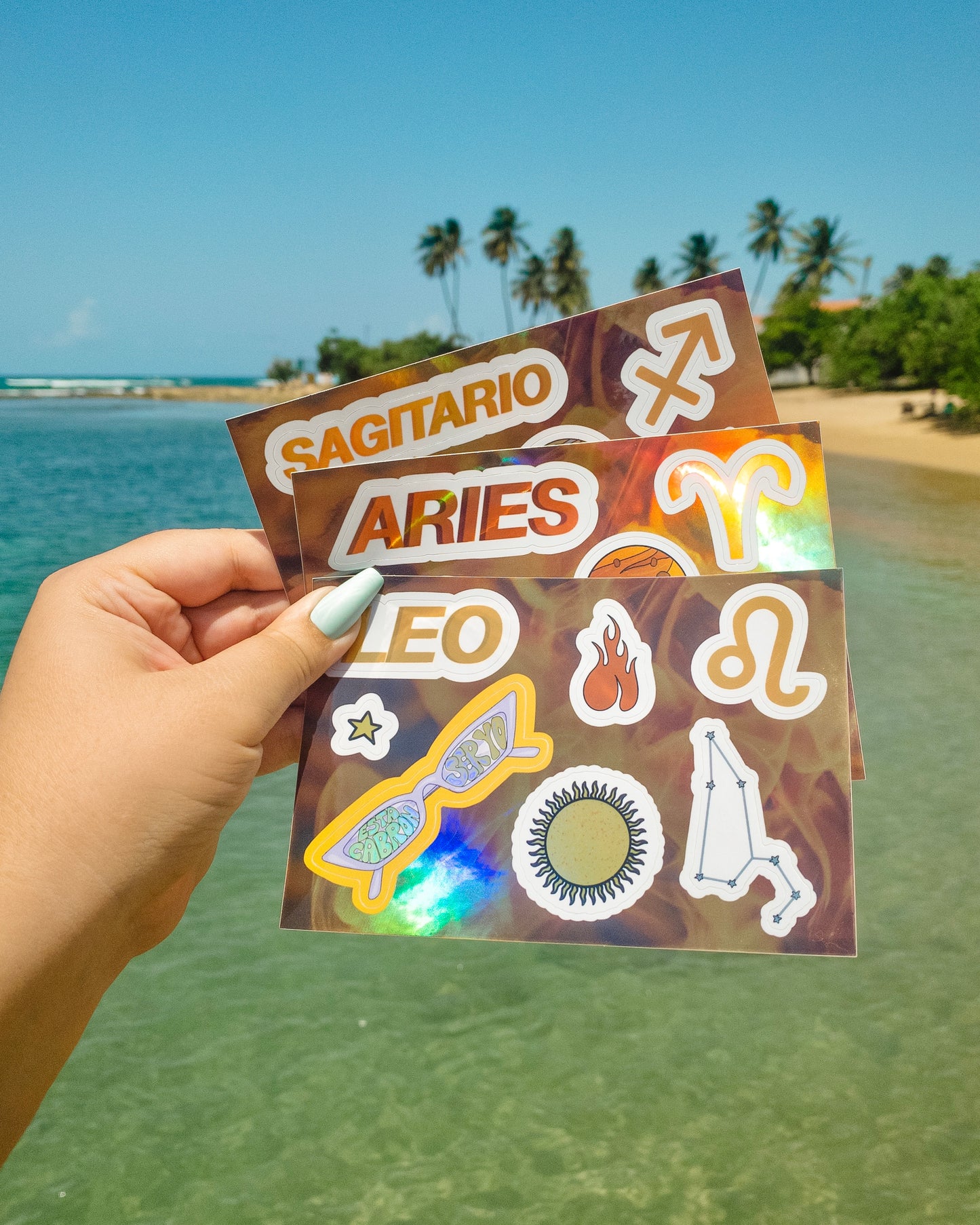 Leo - Sticker Sheet (Premium Holographic)