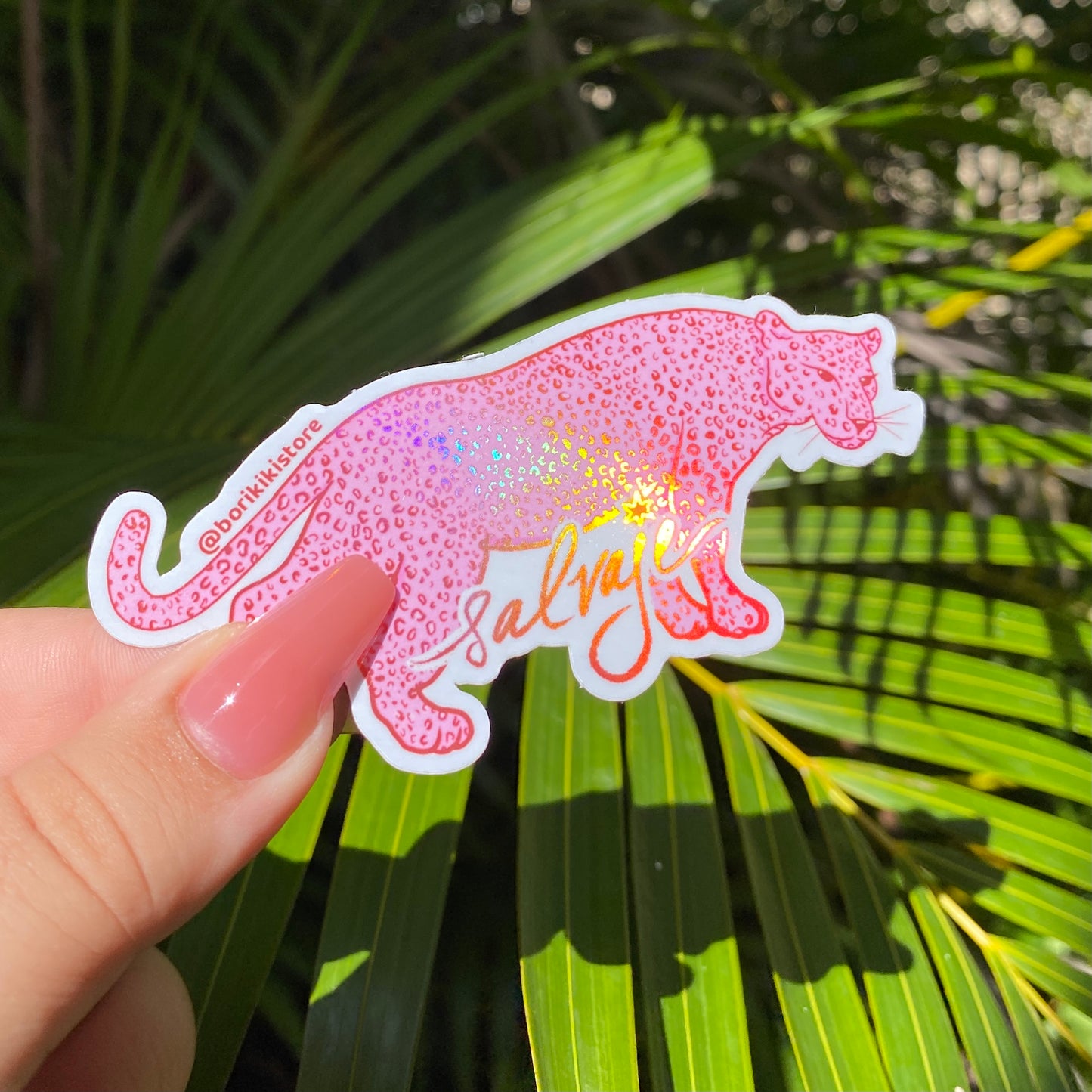 Salvaje 🐆 - Premium Holographic Sticker