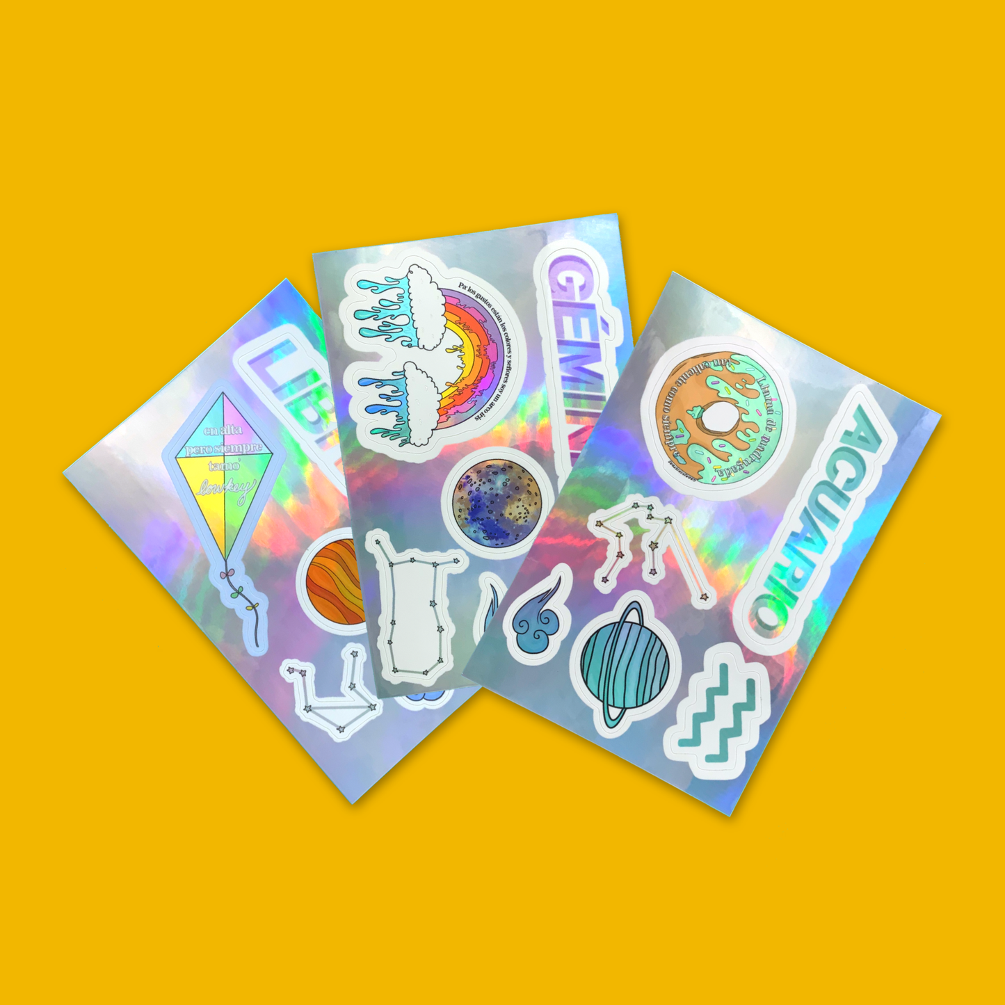 Acuario - Sticker Sheet (Premium Holographic)