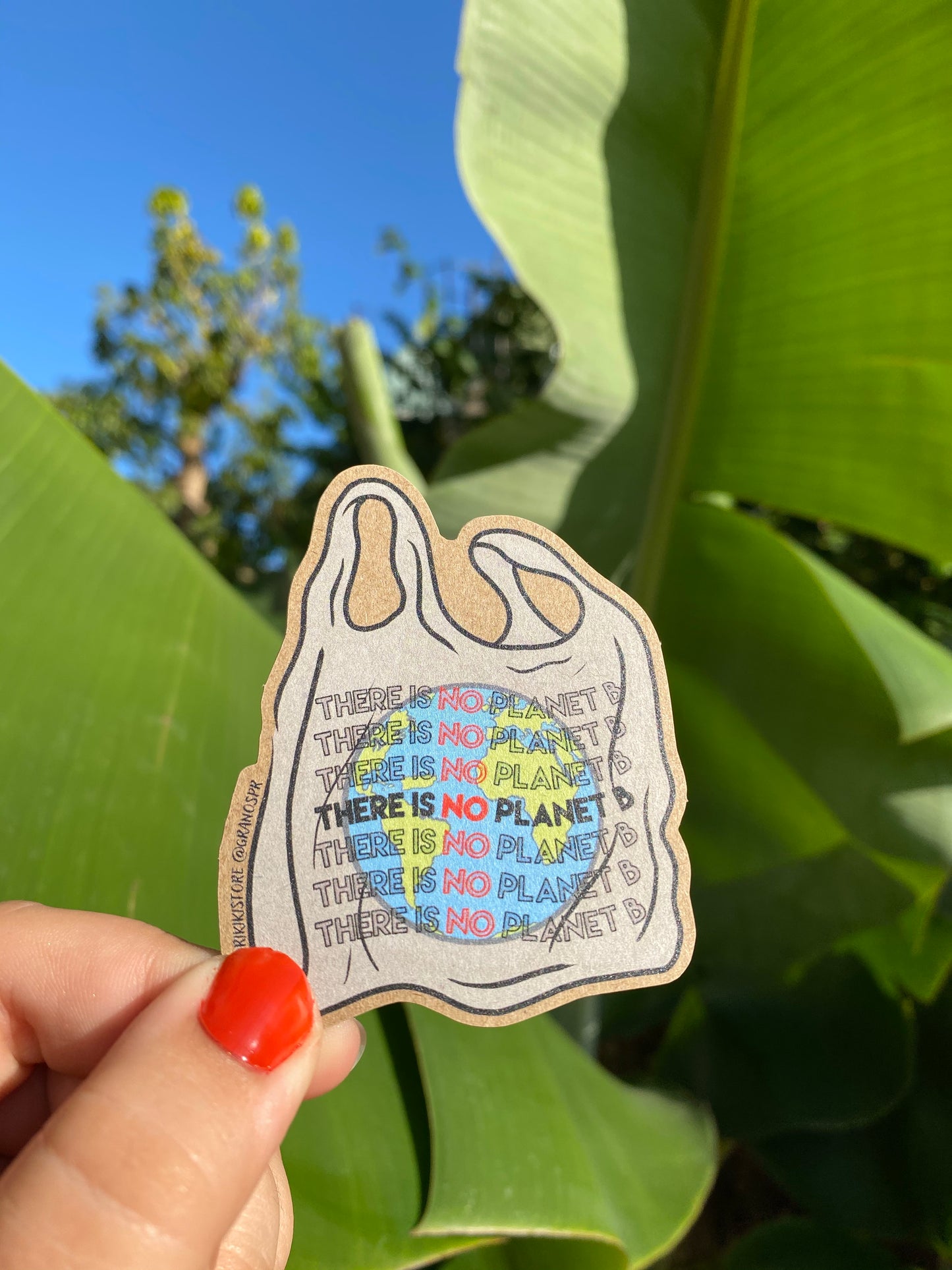 NO PLANET B - KRAFT STICKER