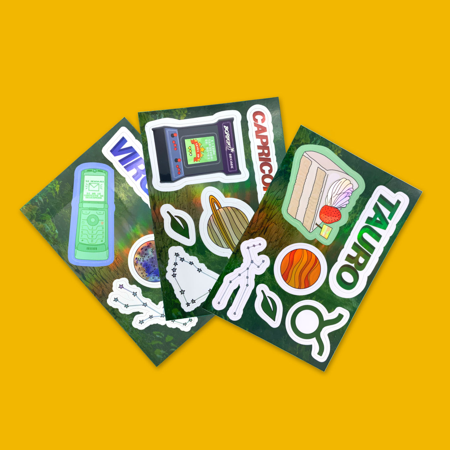 Tauro - Sticker Sheet (Premium Holographic)