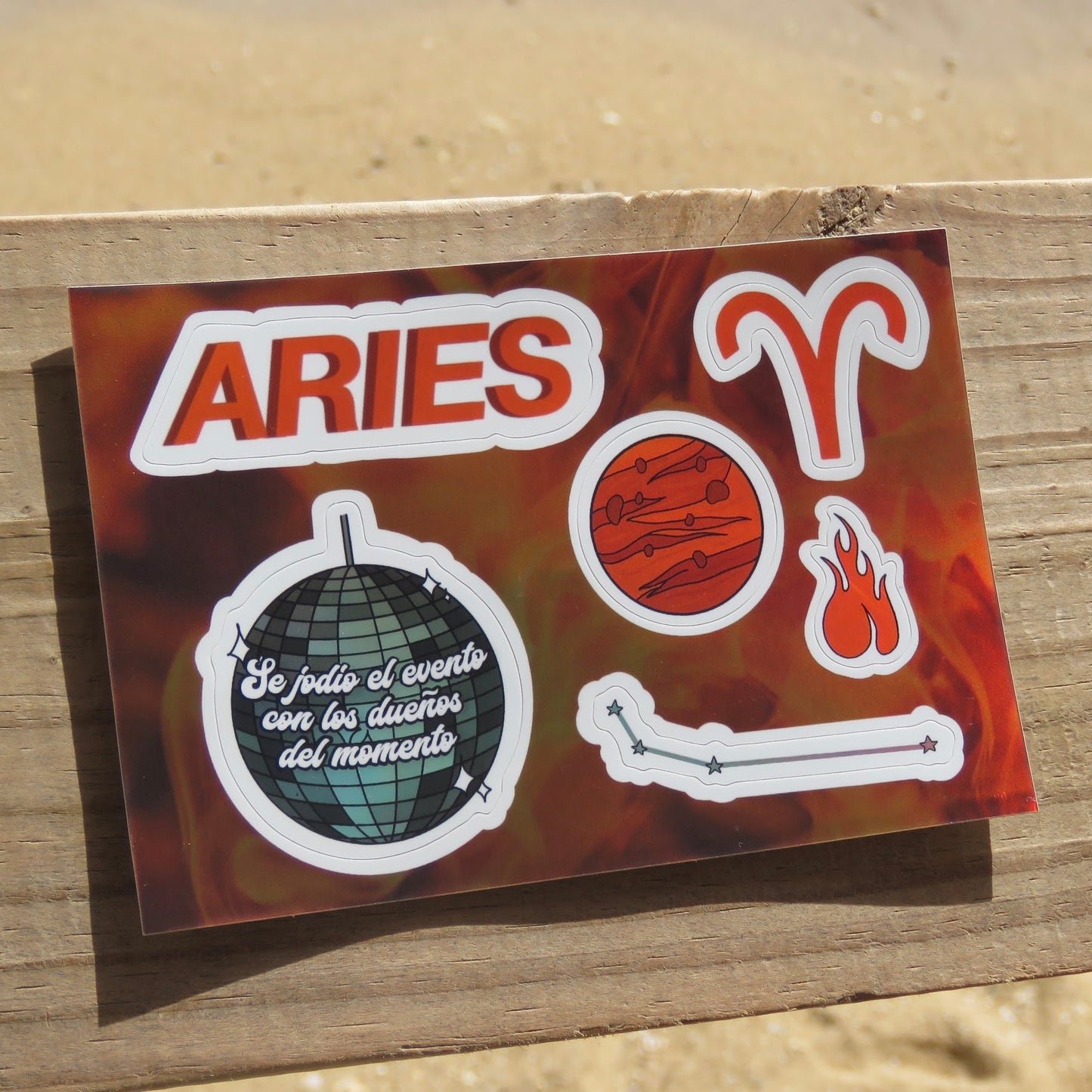 Aries - Sticker Sheet (Premium Holographic)