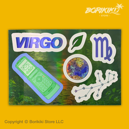 Virgo - Sticker Sheet (Premium Holographic)
