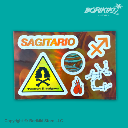 Sagitario - Sticker Sheet (Premium Holographic)