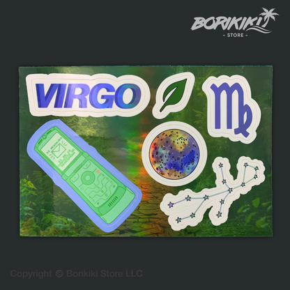 Virgo - Sticker Sheet (Premium Holographic)