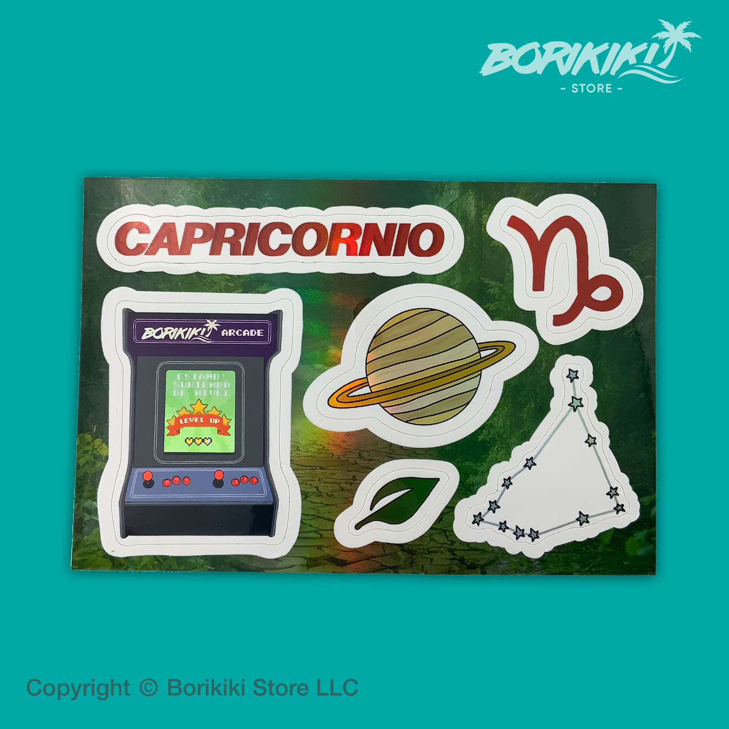 Capricornio - Sticker Sheet (Premium Holographic)