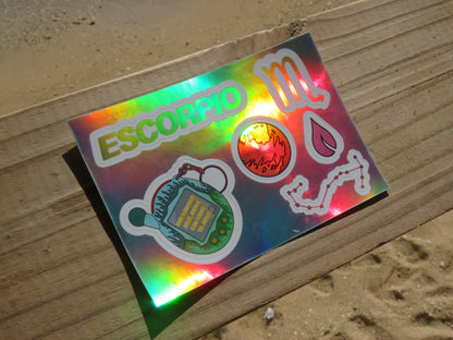 Escorpio  - Sticker Sheet (Premium Holographic)