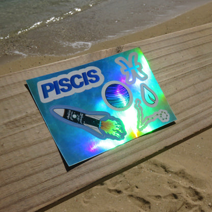 Piscis  - Sticker Sheet (Premium Holographic)