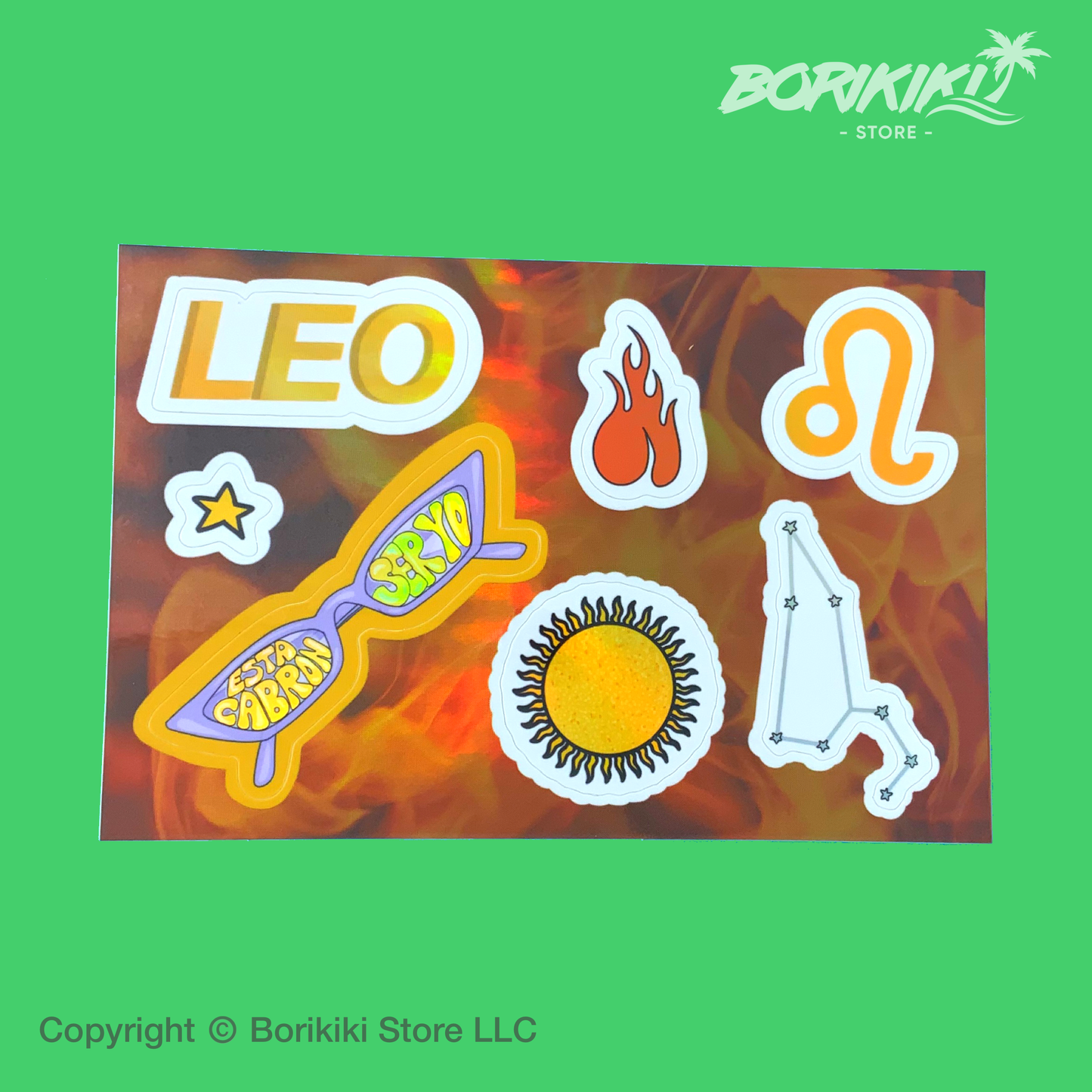 Leo - Sticker Sheet (Premium Holographic)