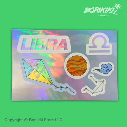 Libra - Sticker Sheet (Premium Holographic)