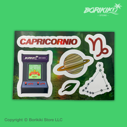 Capricornio - Sticker Sheet (Premium Holographic)