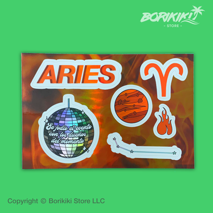Aries - Sticker Sheet (Premium Holographic)